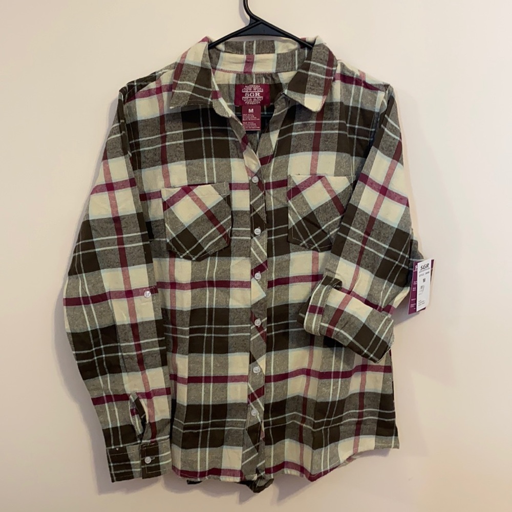 Long sleeve plaid shirt